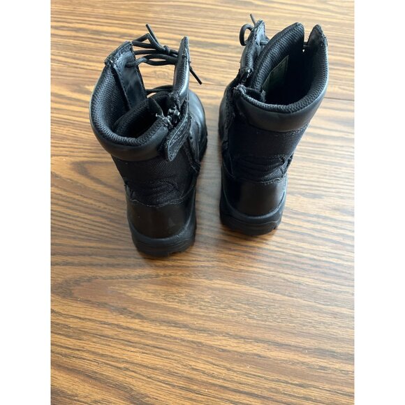 Bates black lace up side zip combat boots size 5.5 - Picture 3 of 7